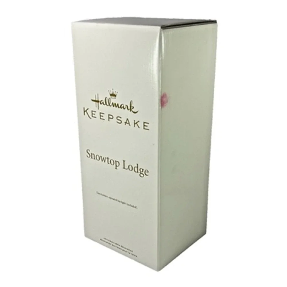 Hallmark SNOWTOP LODGE 2012 Lighted Ceramic Tabletop Snowman 12